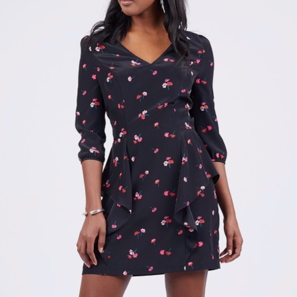 Floral Ruffled Mini Dress